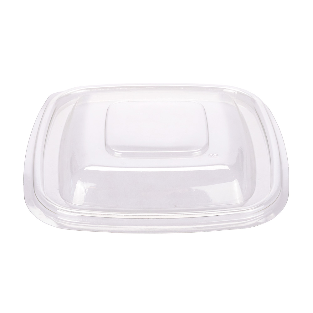 TAPA ENSALADERA CUADRADA BANDEX PET (750CC) (105444T) *50UNID