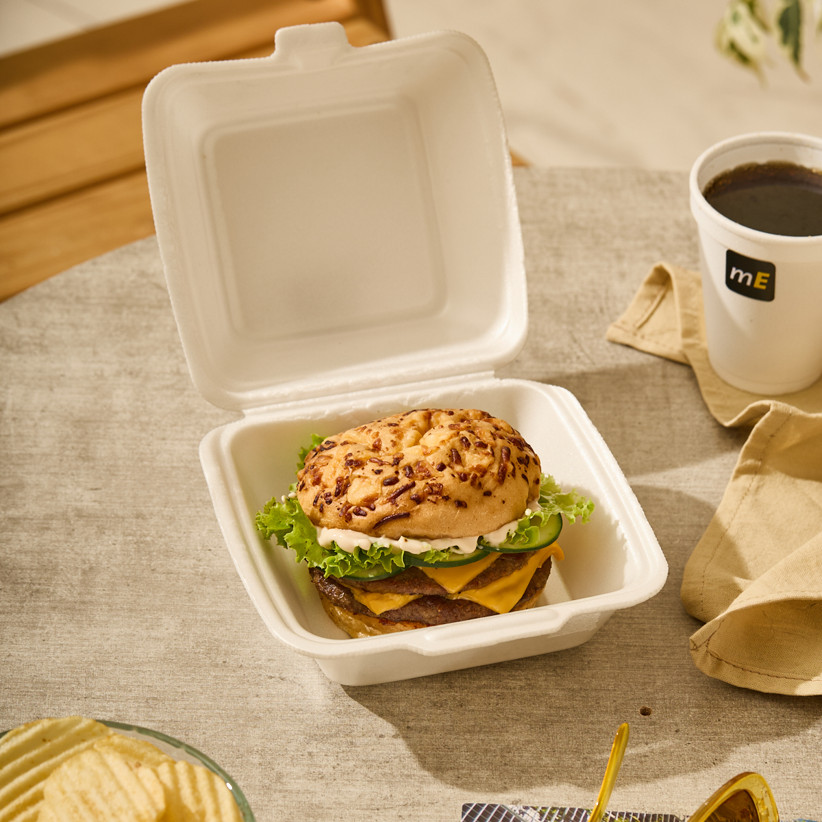 ESTUCHE EXPANDIDO BANDEX HAMBURGUESA (110EHM) (15.5*16*9CM) *200 UNID.