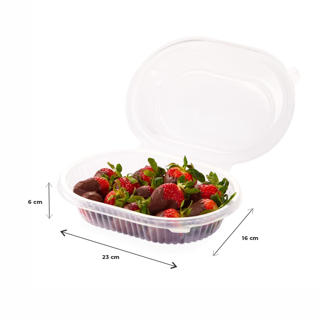 BANDEJA ESTUCHE PET BANDEX 145 OVAL (105145) (16*23*6CM) *50UNID