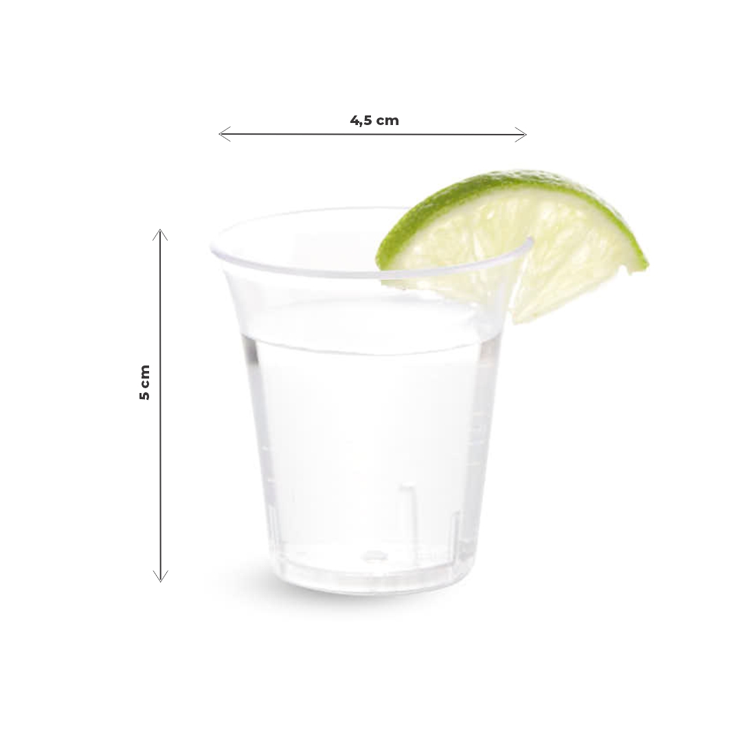 BOYANO VASO RIGIDO 35CC CHUPITO CRISTAL (4.5CM DIAM*5CM ALTO)  *UNID