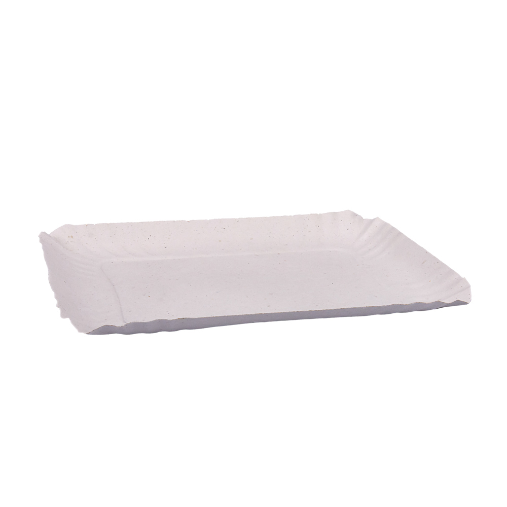 BANDEJA CARTON RECTANGULAR BLANCA Nº6 (23*29CM) *100UNID