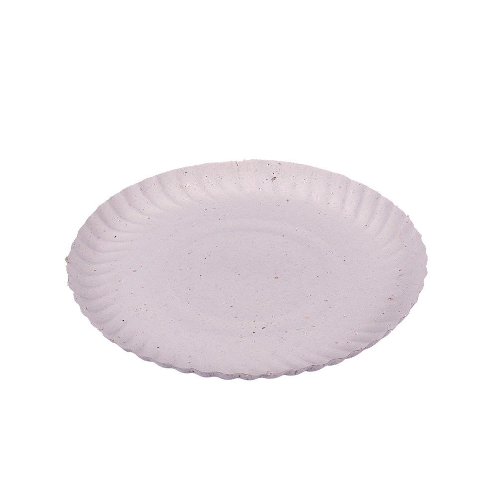 BANDEJA CARTON REDONDA BLANCA Nº12 (19CM) *100UNID