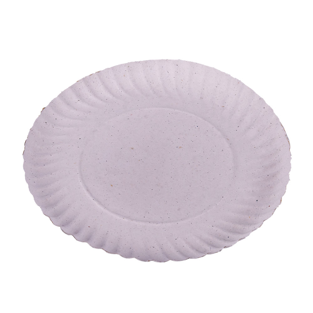 BANDEJA CARTON REDONDA BLANCA Nº12.5 (21CM) *100UNID