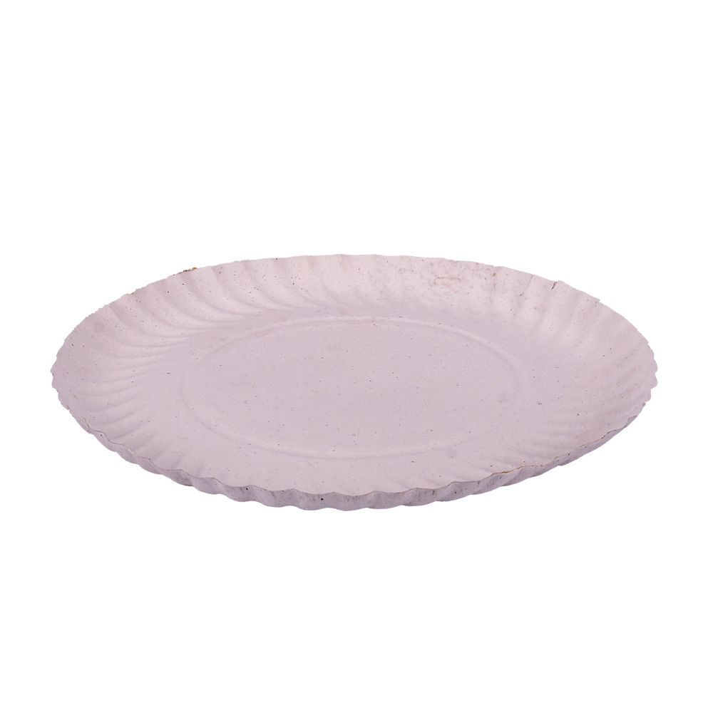 BANDEJA CARTON REDONDA BLANCA Nº13 (23CM) *100UNID