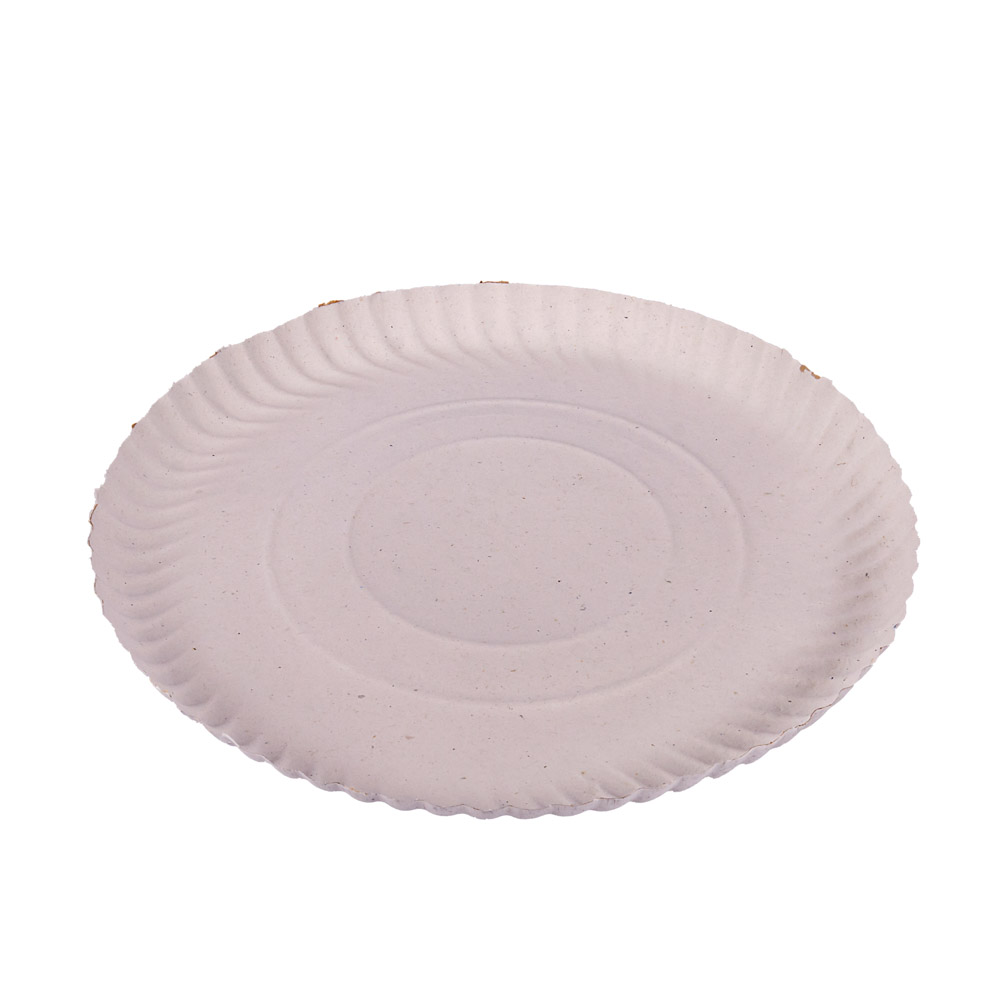 BANDEJA CARTON REDONDA BLANCA Nº15 (31CM) *100UNID