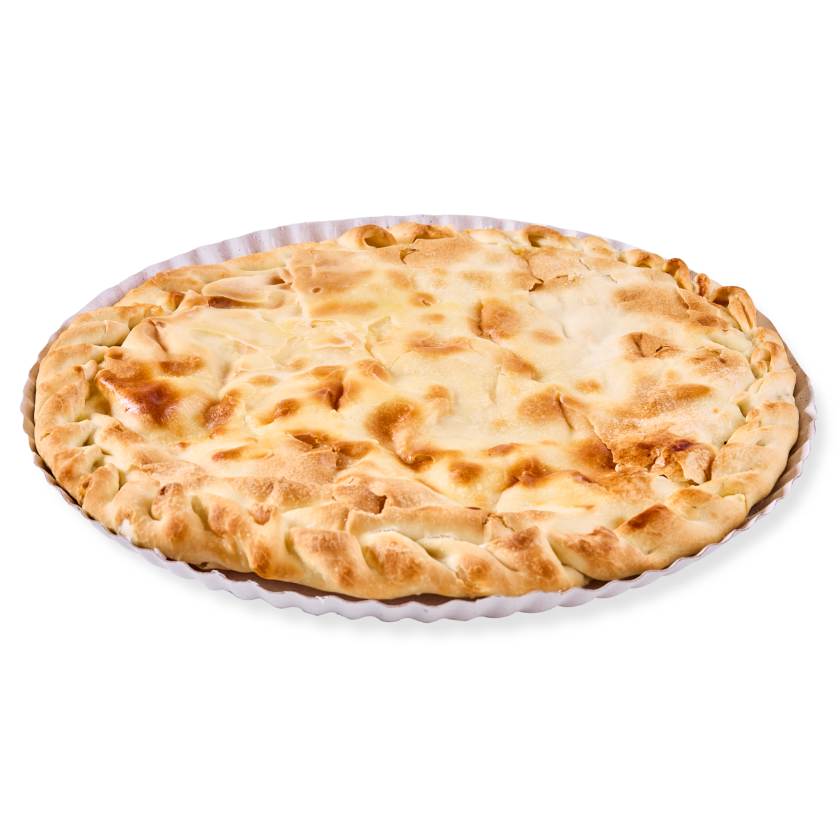 BANDEJA CARTON REDONDA BLANCA Nº15 (31CM) *100UNID