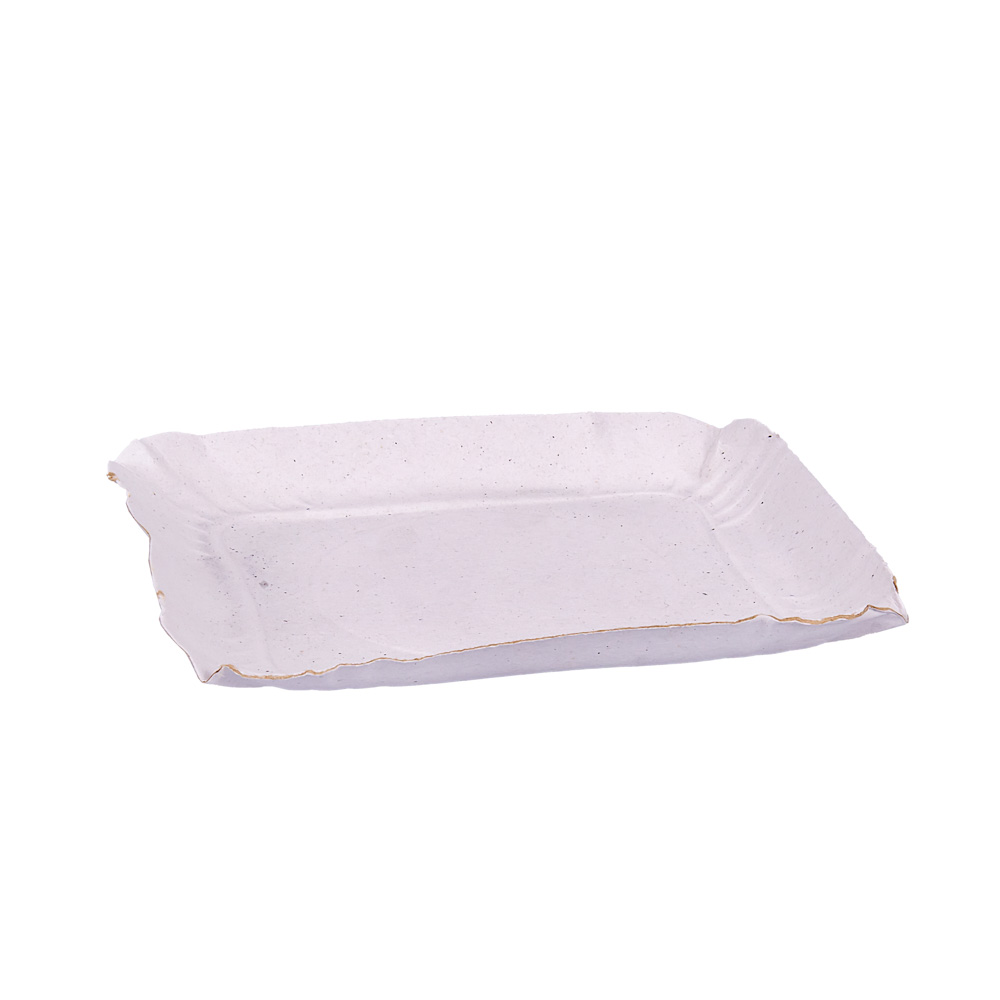 BANDEJA CARTON RECTANGULAR BLANCA Nº2 (14*18CM) *100UNID