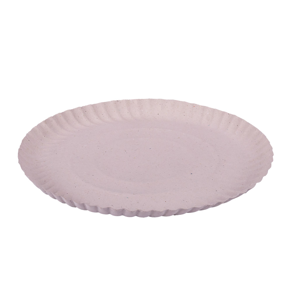 BANDEJA CARTON REDONDA BLANCA Nº14.5 (30CM) *100UNID