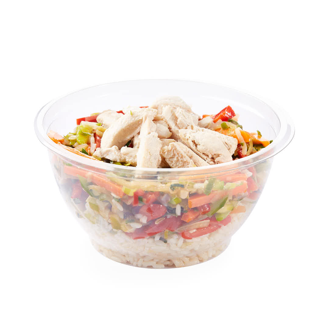 ENSALADERA REDONDA WORK PET (900CC) (17*9.5CM) *50UNID