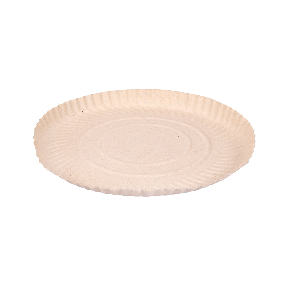 BANDEJA CARTON REDONDA GRIS Nº16 (31CM) *100UNID