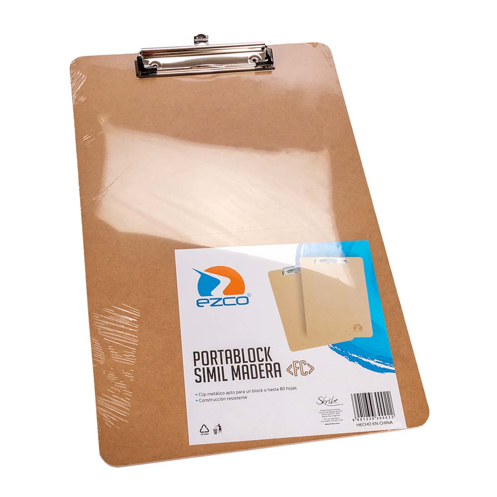 PORTABLOCK EZCO SIMIL MADERA OFICIO (23*35.5CM) *UNID