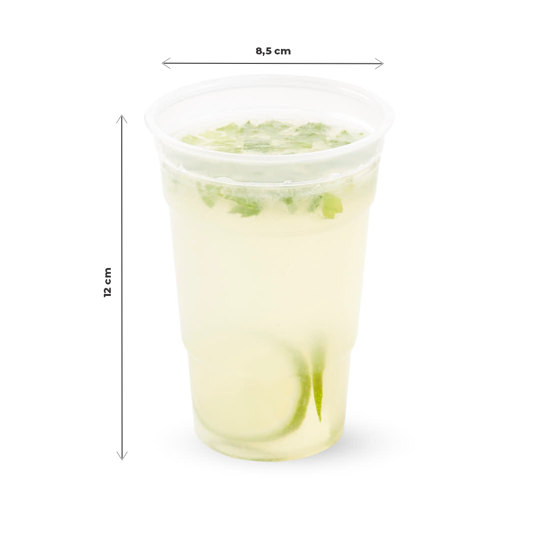 VASO PLASTICO FRAPPE.MILANO 370CC PLASTIVAS *40UNID