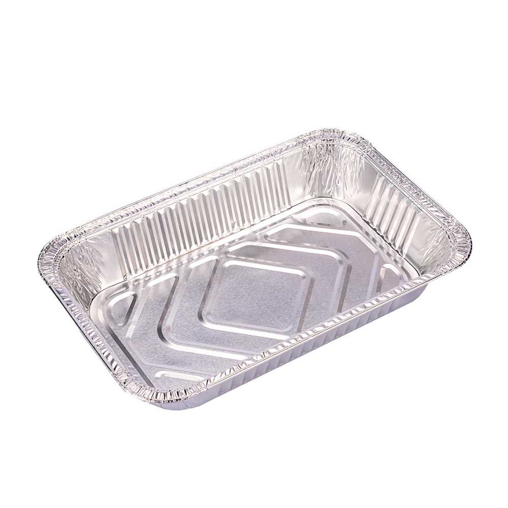 BANDEJA ALUMINIO VASSOI.F-2100 (1050CC) (15*23*4.5CM) *25UNID