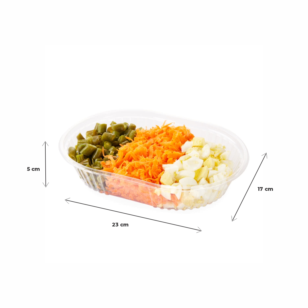 BANDEJA PET CRISTAL COTNYL Nº105 OVAL (17*23*5CM) (TB105OV) *100UNID