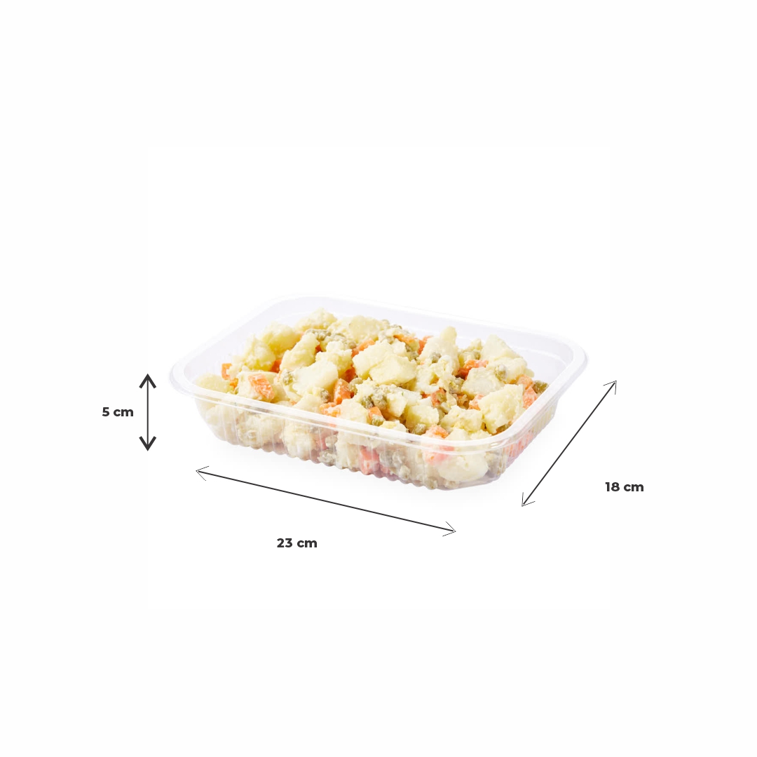 BANDEJA PET CRISTAL COTNYL Nº105 RECT. (18*23*5CM) (TB105R) *100UNID