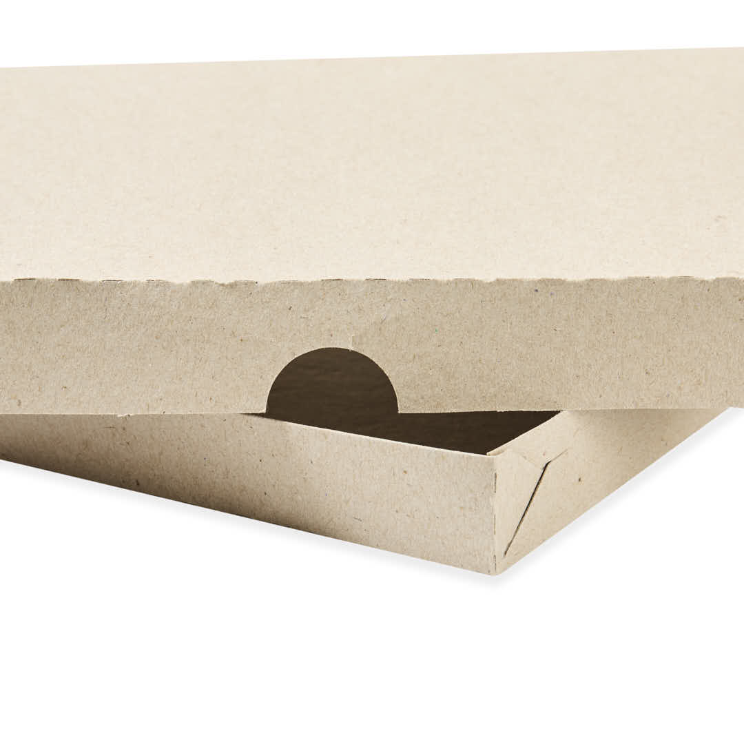CAJA RAVIOLES CARTON GRIS (2 PLANCHAS) (17.5*28.5*3.5CM) *100UNID