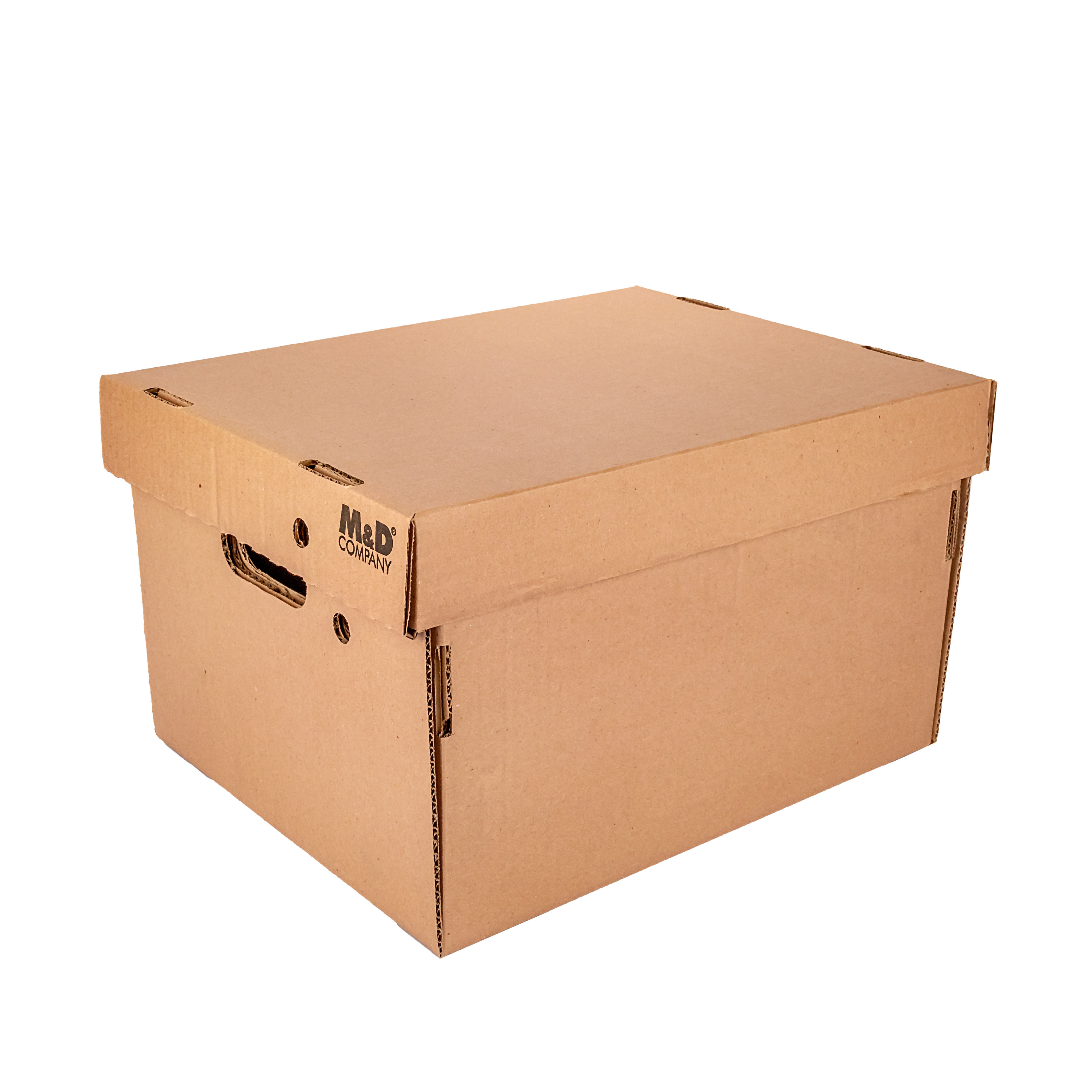 CAJA ARCHIVO CARTON AMERICANA ALTA KRAFT M&amp;D (32*42*25CM) *UNID.