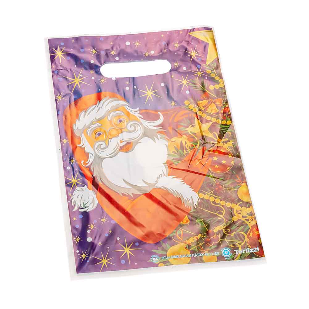 BOLSAS RIÑON NAVIDAD TERLIZZI 20*30CM POLIETILENO STD PAQ.*50UNID