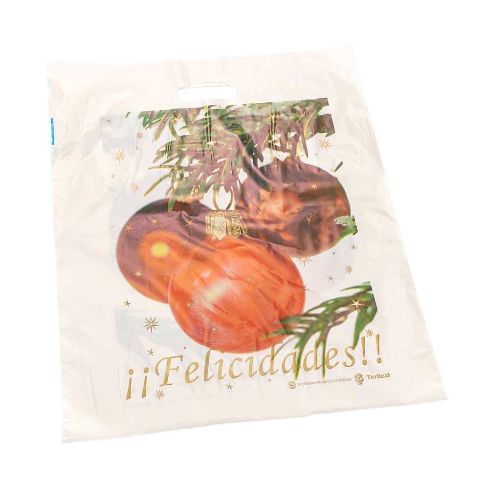 BOLSAS RIÑON NAVIDAD TERLIZZI 40*50CM POLIETILENO STD PAQ.*50UNID