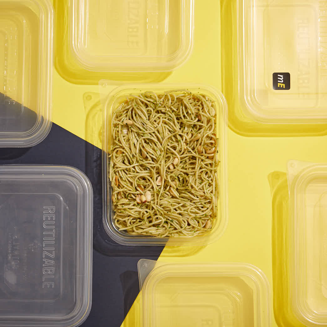 BANDEJA MICRO COTNYL.REUTILIZABLE Nº105 CON TAPA (18*23*5CM) *25UNID