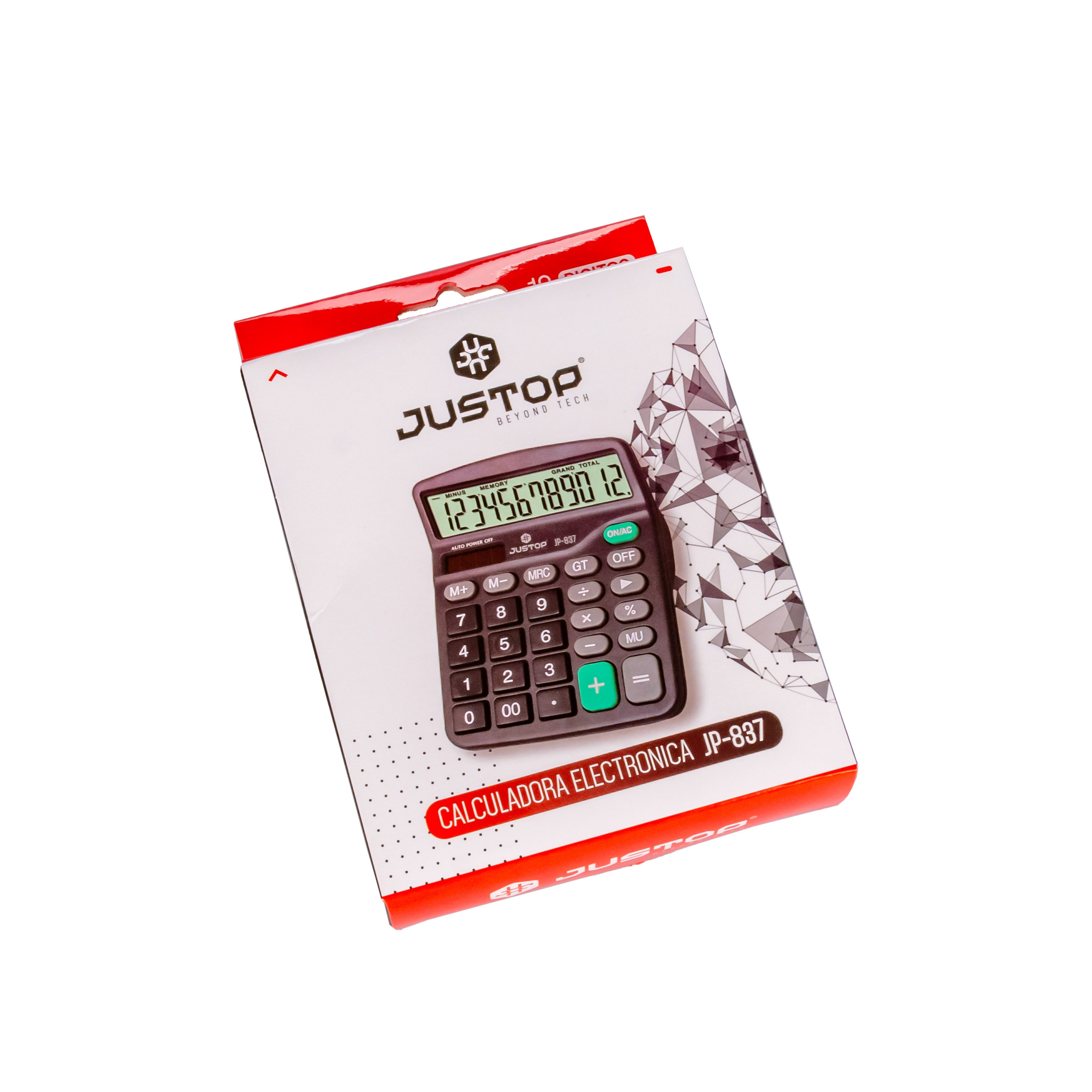 CALCULADORA JUSTOP ELECTRONICA (837) 12 DIGITOS (12*14.5CM) *UNID