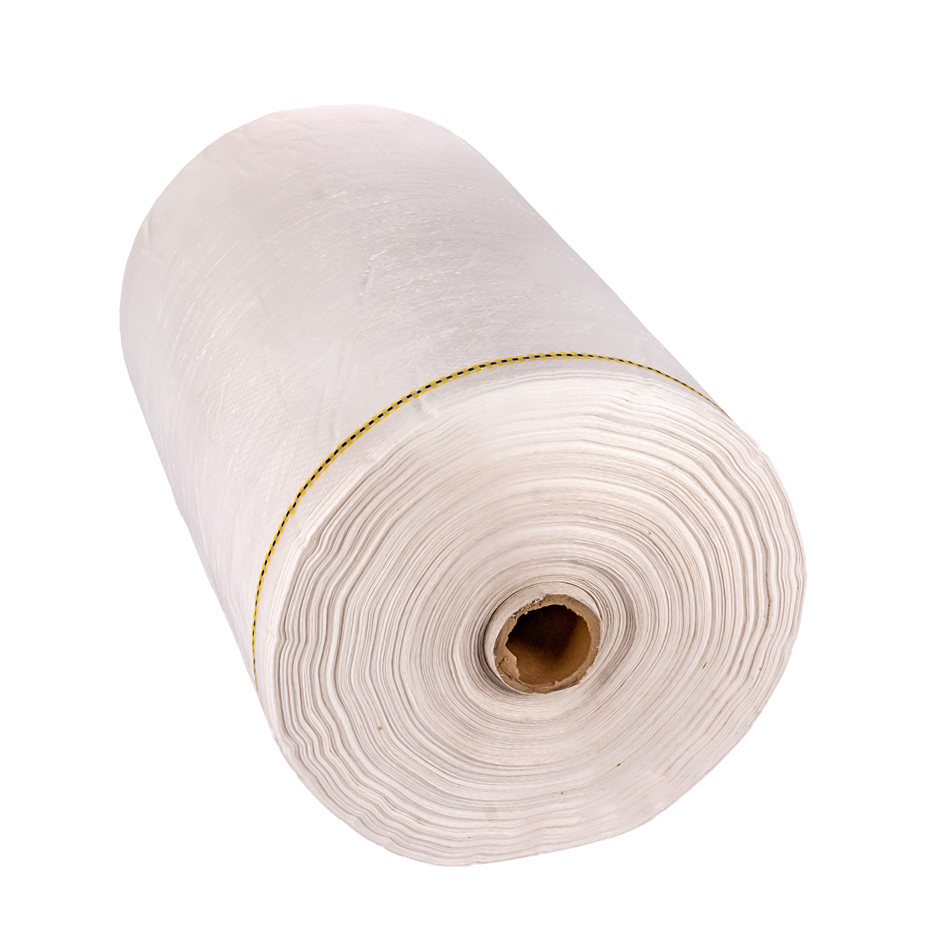 TELA POLIPROPILENO TEJIDO .42CM ANCHO (TUBULAR 55GRS) ROLLO *300MTS