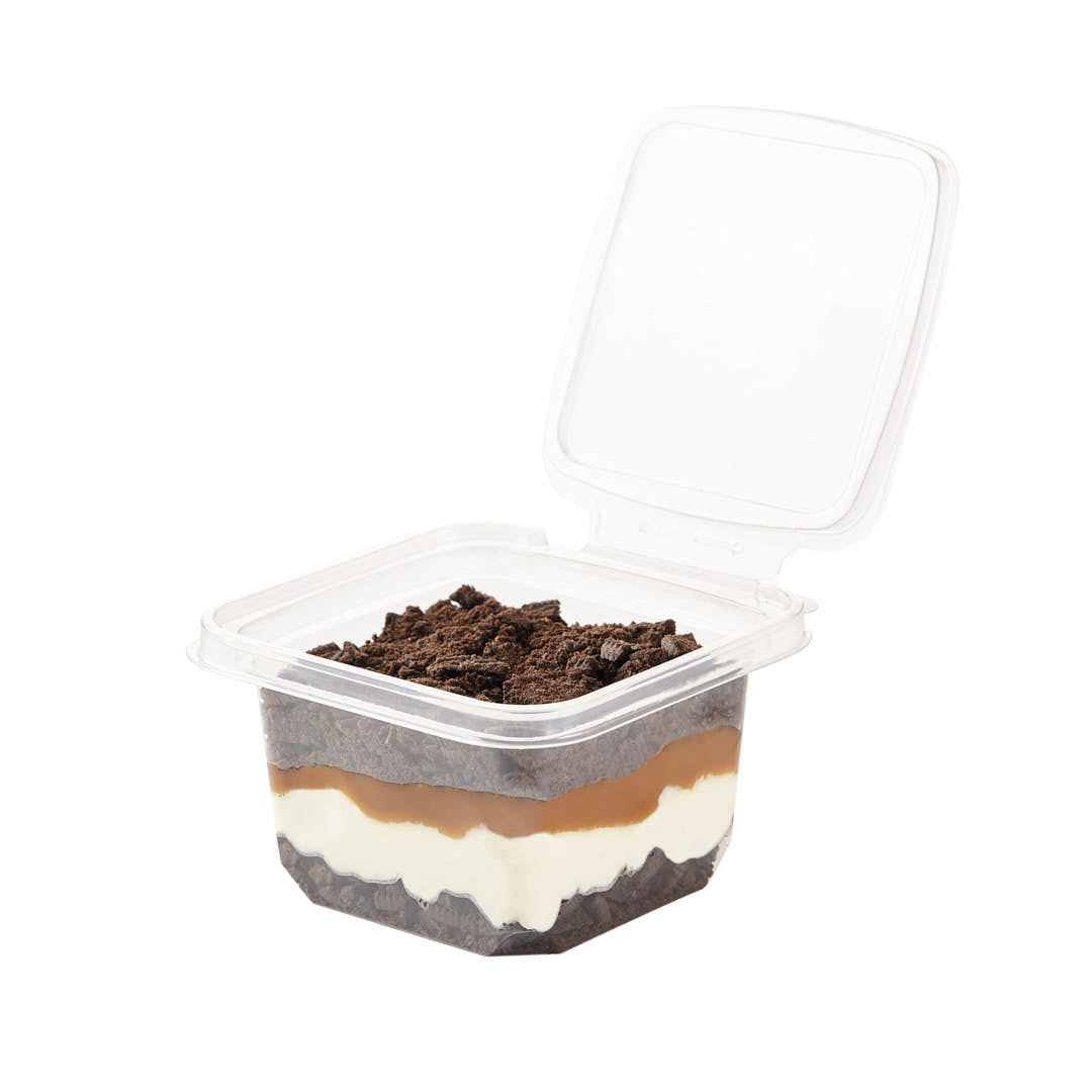 POTE LOCKFOOD PET CUADRADO (390CC) (LK390) *50UNID