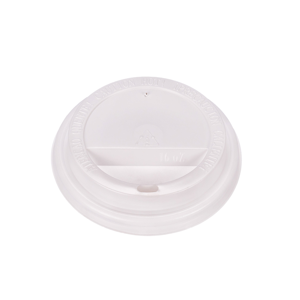 TAPA VASOS POLIPAPEL CON PICO BLANCA.14OZ PARA DOBLE PARED (TD16B) *100UNID