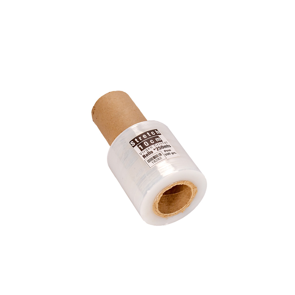FILM STRETCH FERNANDEZ CRISTAL MINI (10CM - 500GRS - C/MANGO) ROLLO *250MTS