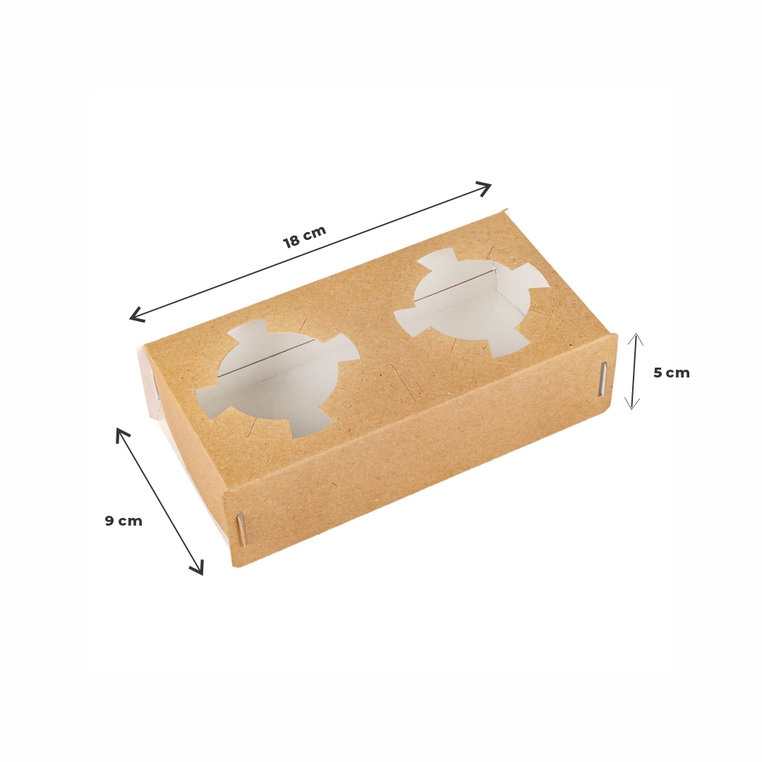 PORTAVASOS BASE CARTULINA PARA 2 VASOS CAFE MEDORO (18*9*5CM) (CPV001) *50UNID