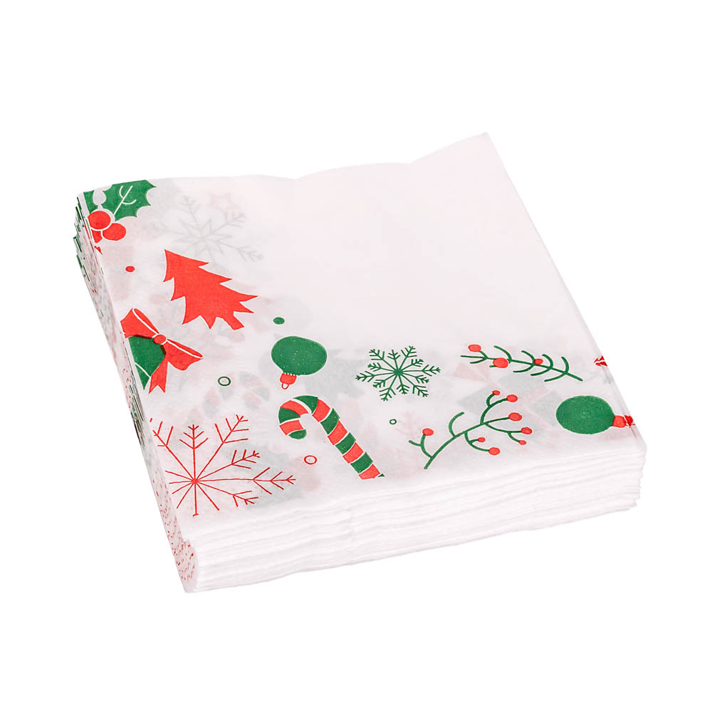 SERVILLETA HOGAR NAVIDAD ECOROYAL (33*33CM) PAQ *50UNID