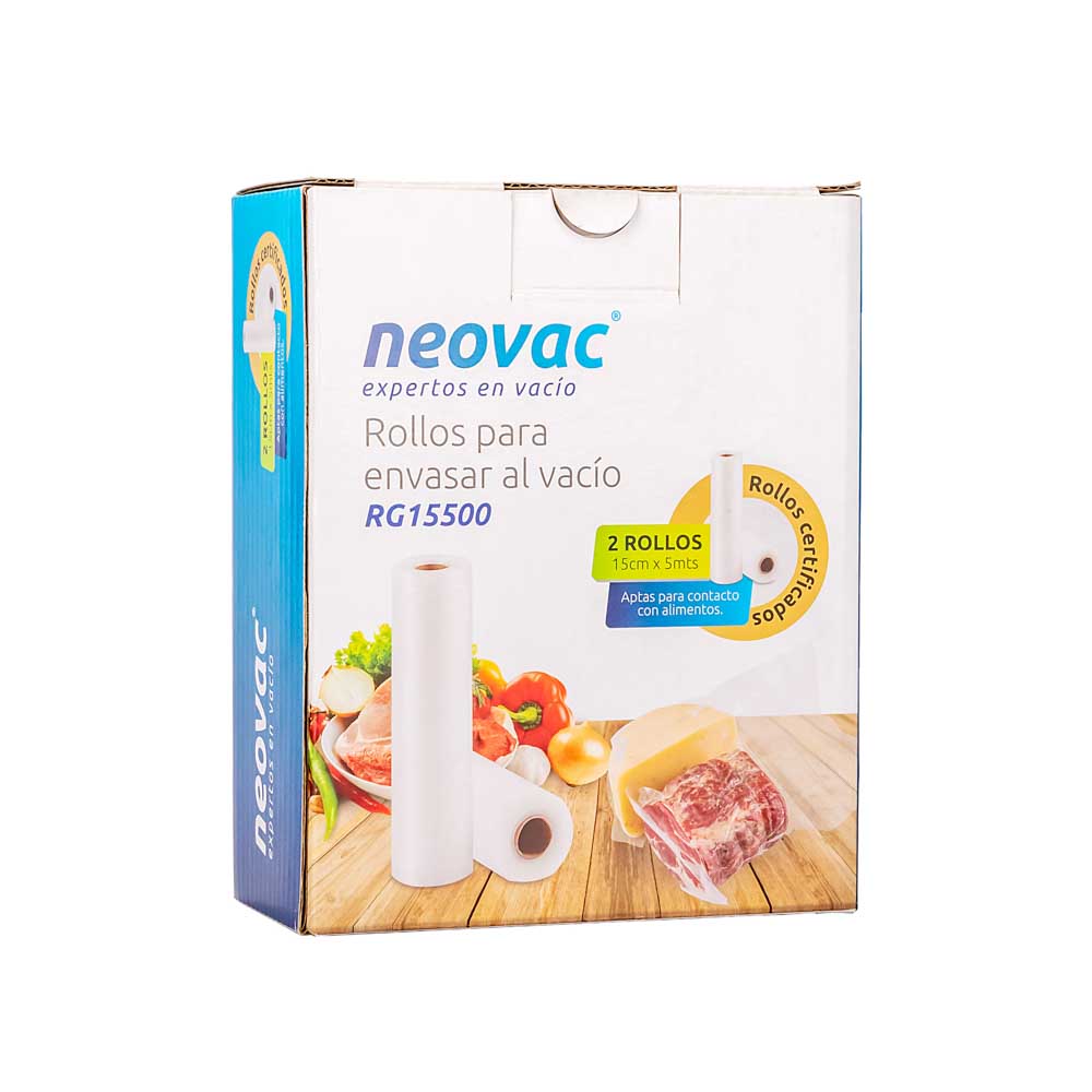 BOLSAS PARA VACIO NEOVAC TUBO GOFRADO (15CM*5MTS) (RG15500) *2 TUBOS.