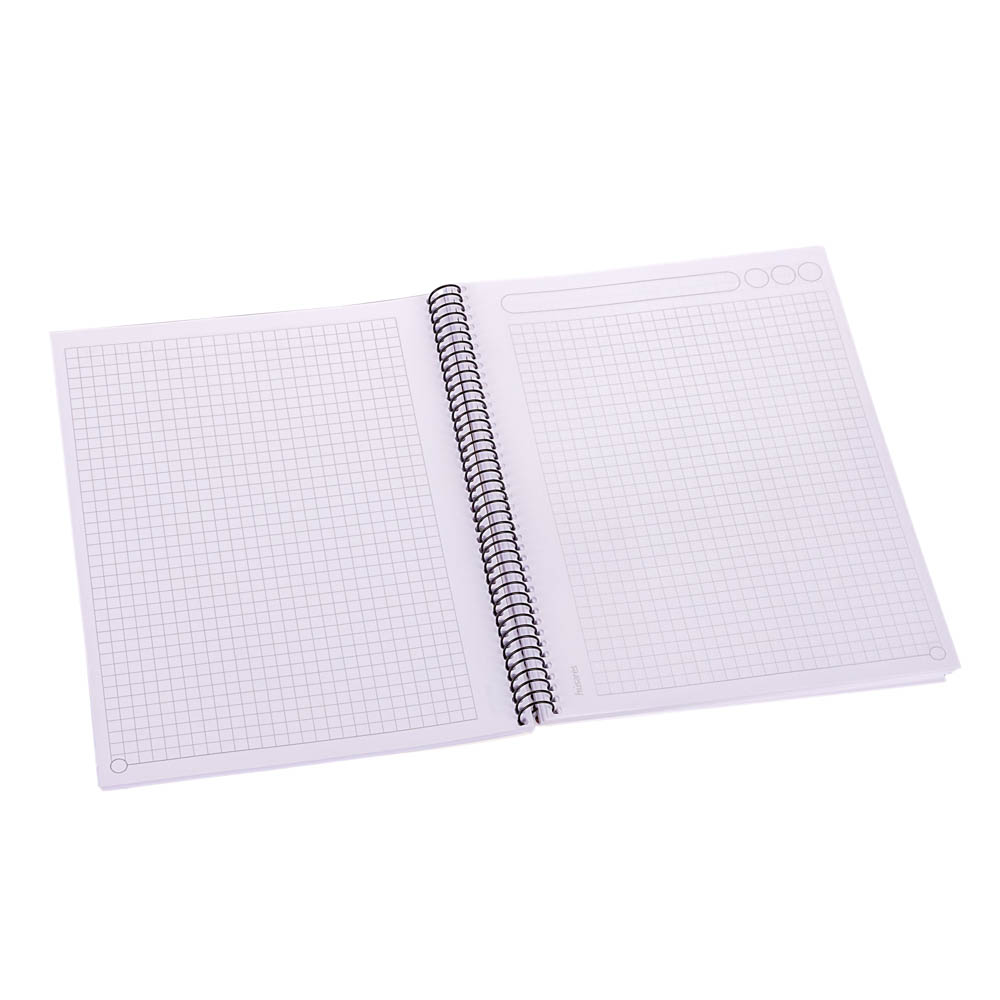 CUADERNO ESPIRAL TAPA FLEXIBLE HUSARES (16*21CM) (80 HOJAS) CUADRO *UNID