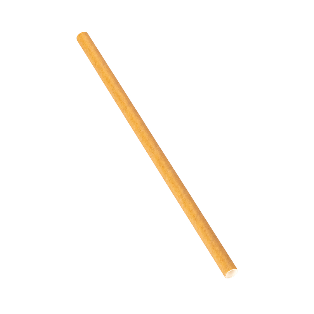 SORBETES ECOLOGICOS SIN FUNDA FRAPPE PAPEL KRAFT IBERIA (8MM*20CM) (OFERTA DISC) *100UNID