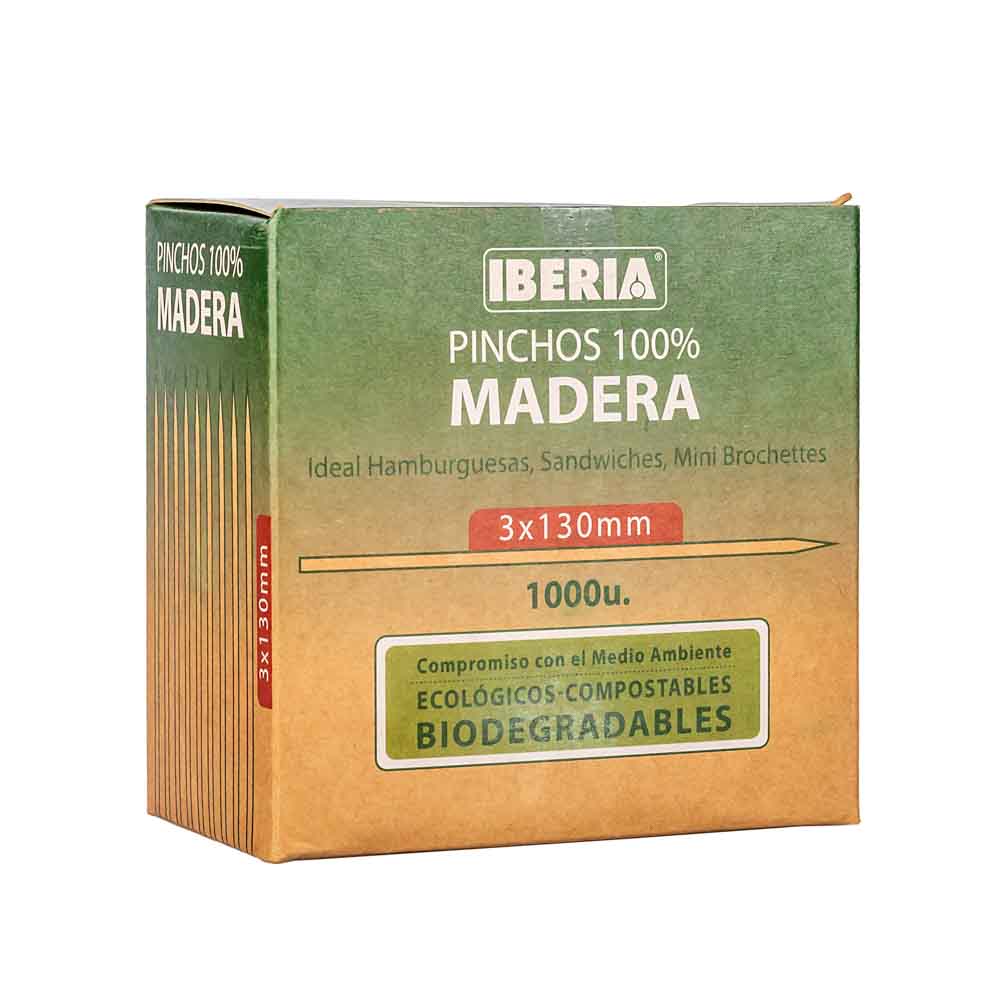 PINCHOS PARA SANDWICHES IBERIA 13CM CAJA *1000UNID