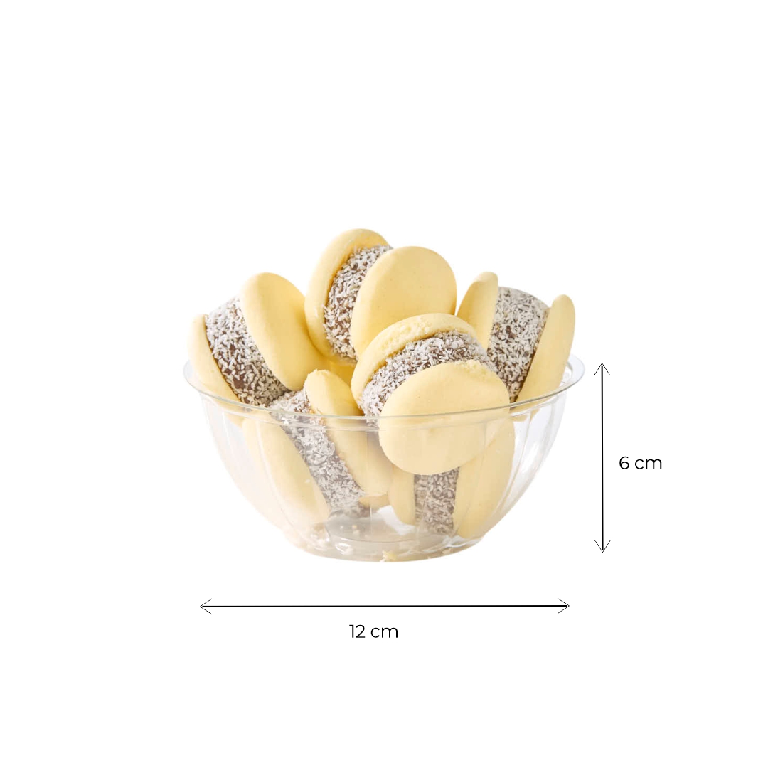 CONTENEDOR DOBLE USO 12OZ CRISTAL CON TAPA PAQ.*50UNID