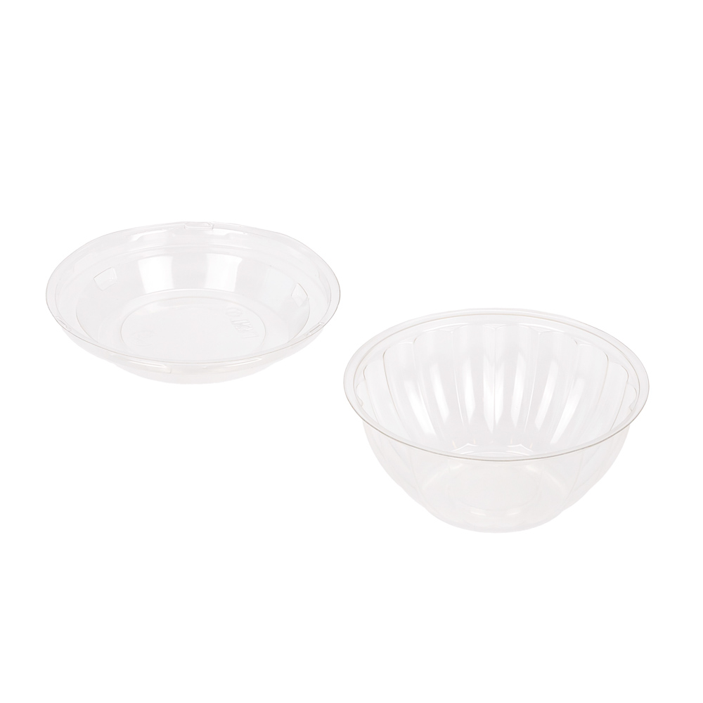 CONTENEDOR DOBLE USO 12OZ CRISTAL CON TAPA PAQ.*50UNID