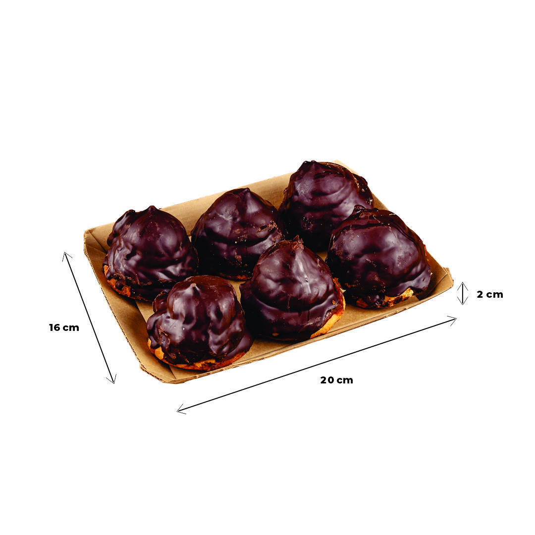 BANDEJA CARTON RECTANGULAR MICROCORRUGADA Nº3 (16*20*2CM) *100UNID