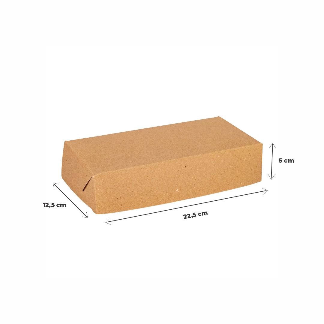 CAJA DELIVERY MEDORO CARTON TIPO SUSHI (22.5*12.5*5CM) (CDTAC025) *25UNID