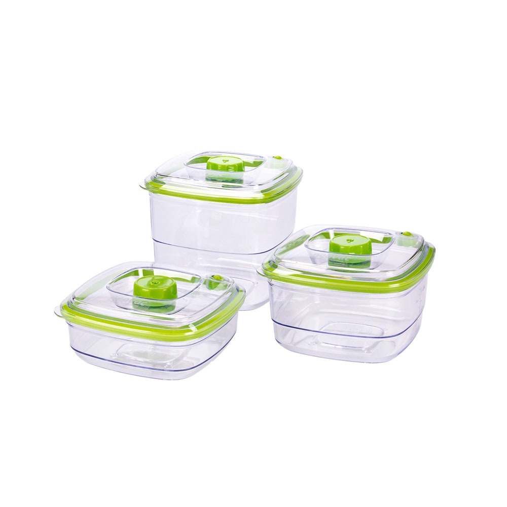 SET DE RECIPIENTES NEOVAC PARA ENVASADO AL VACIO (0.6,1,2LTS) (NEOSET) *3UNID