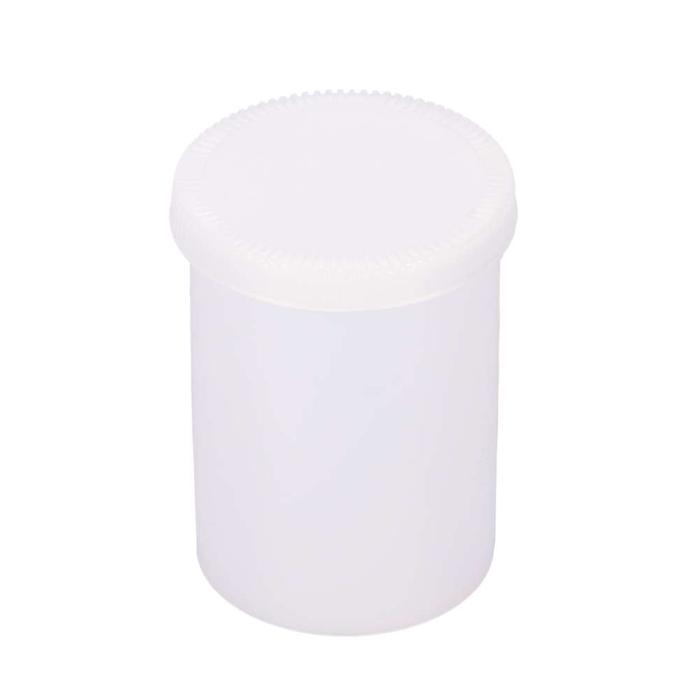 POTE PLASTICO NATURAL CON TAPA PRESION.100.GRS *UNID