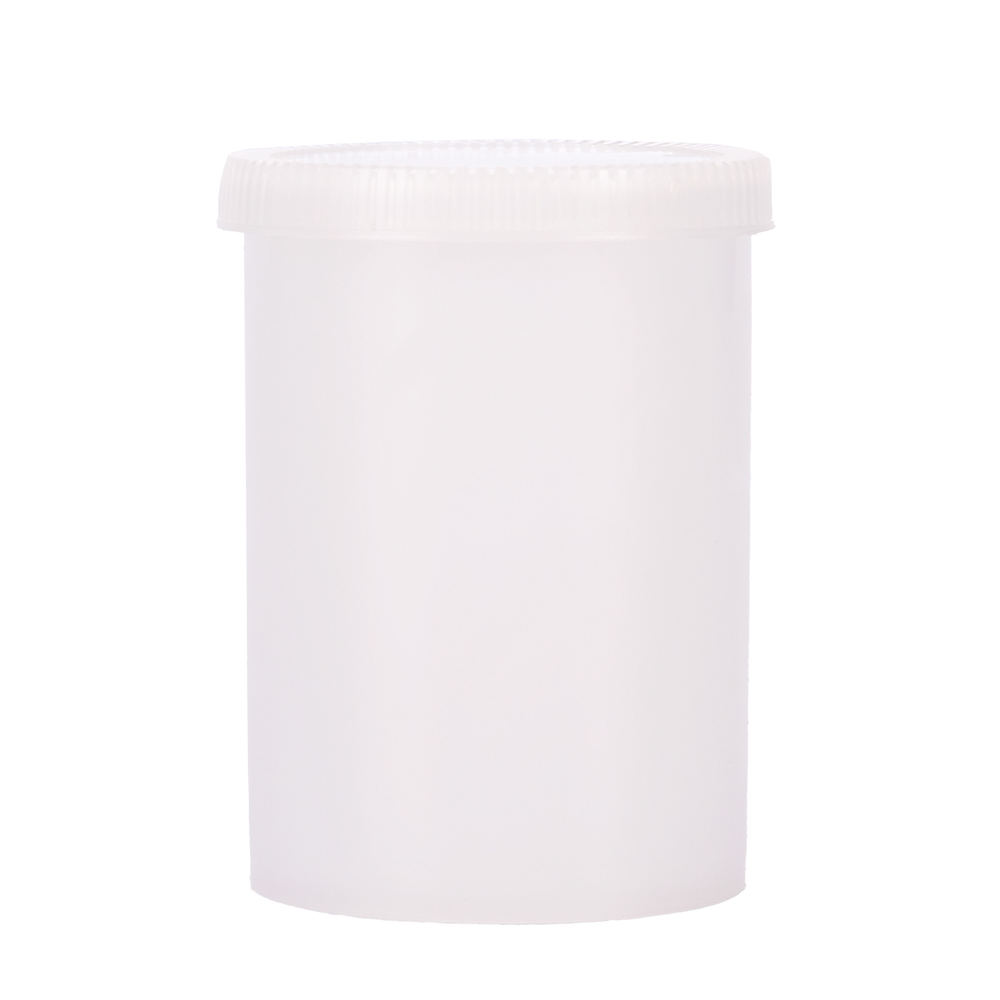 POTE PLASTICO NATURAL CON TAPA PRESION.100.GRS *UNID