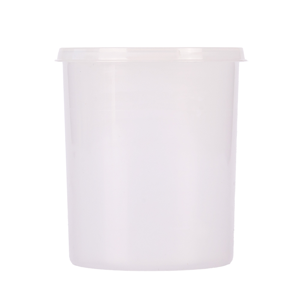 POTE PLASTICO NATURAL CON TAPA PRESION.1000GRS *UNID