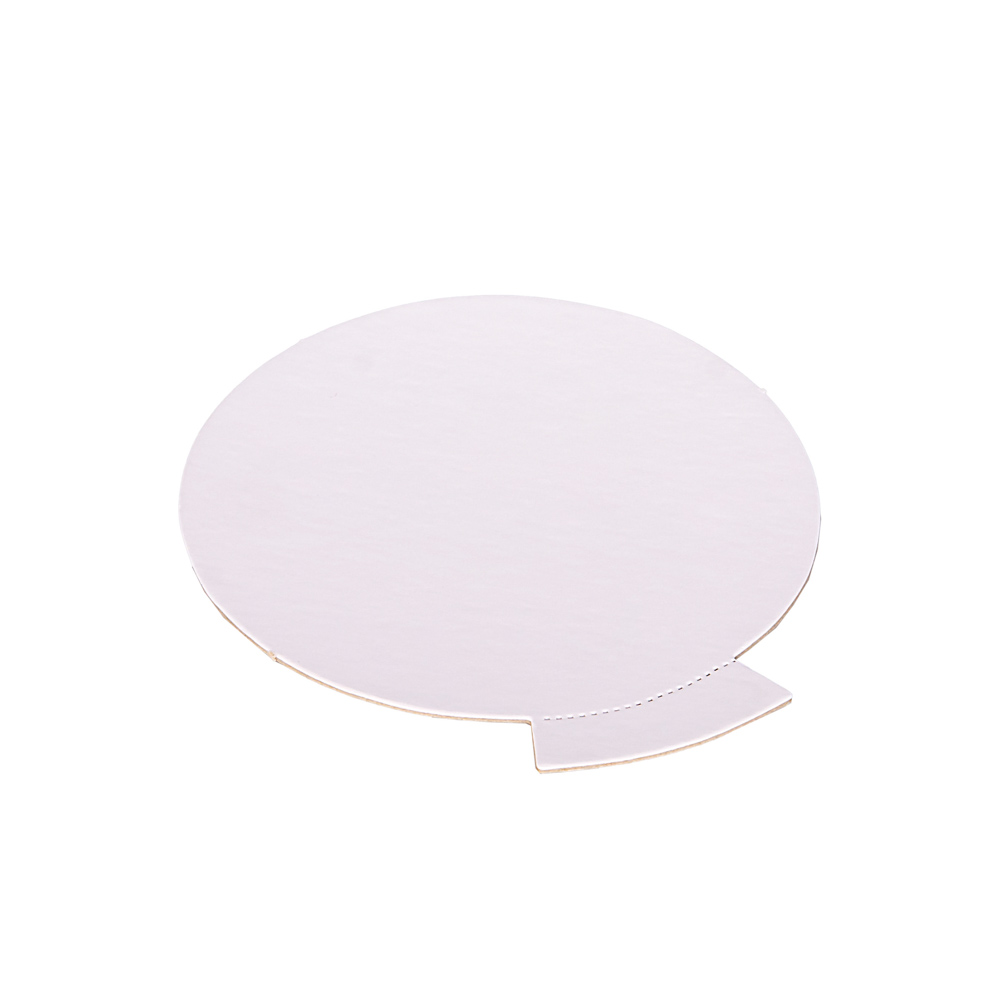 DISCOS DE CARTON LAMINADO BLANCO FERNANDEZ 18CM (1MM C/PESTAÑA) *10UNID