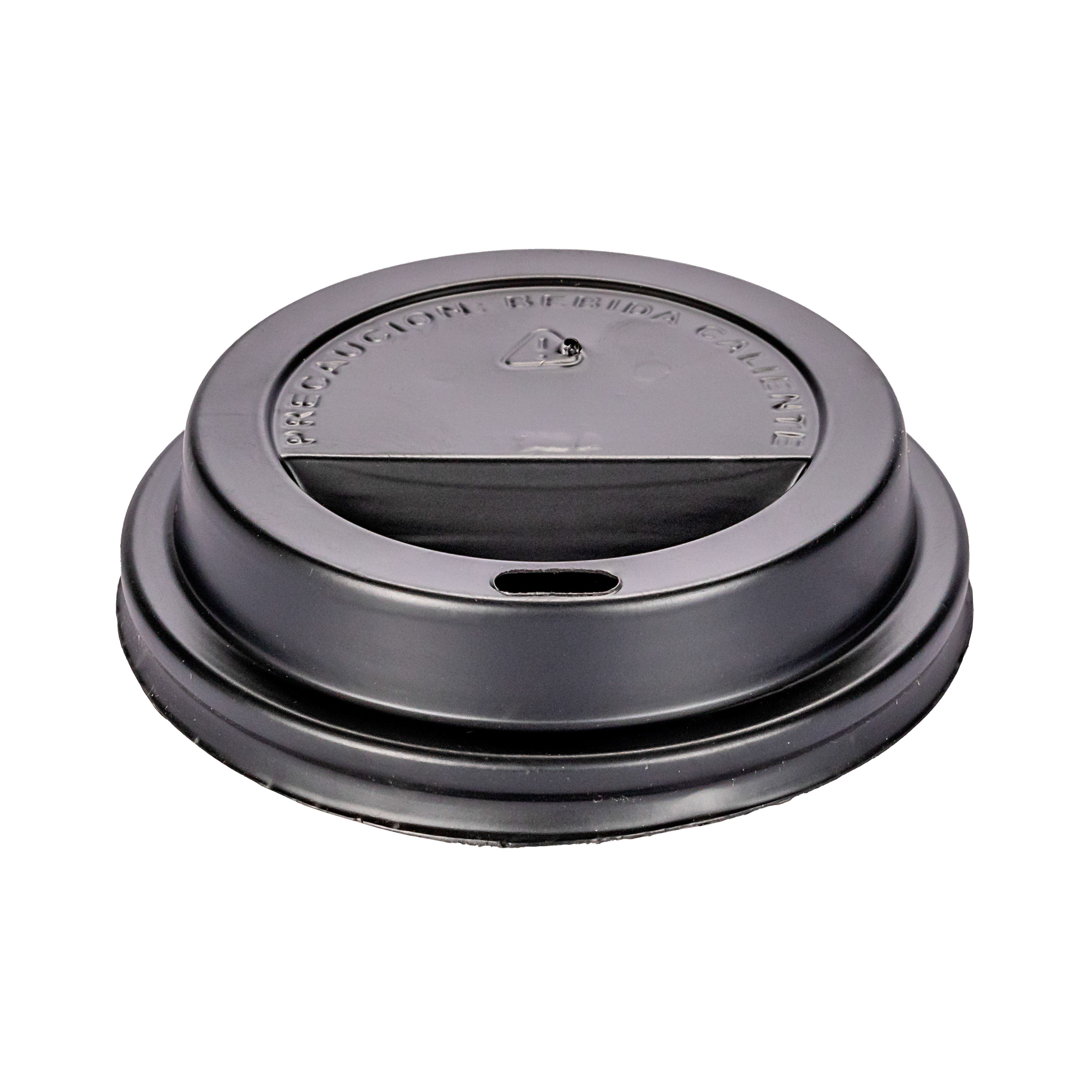 TAPA VASOS POLIPAPEL CON PICO NEGRA.14OZ PARA DOBLE PARED *100UNID