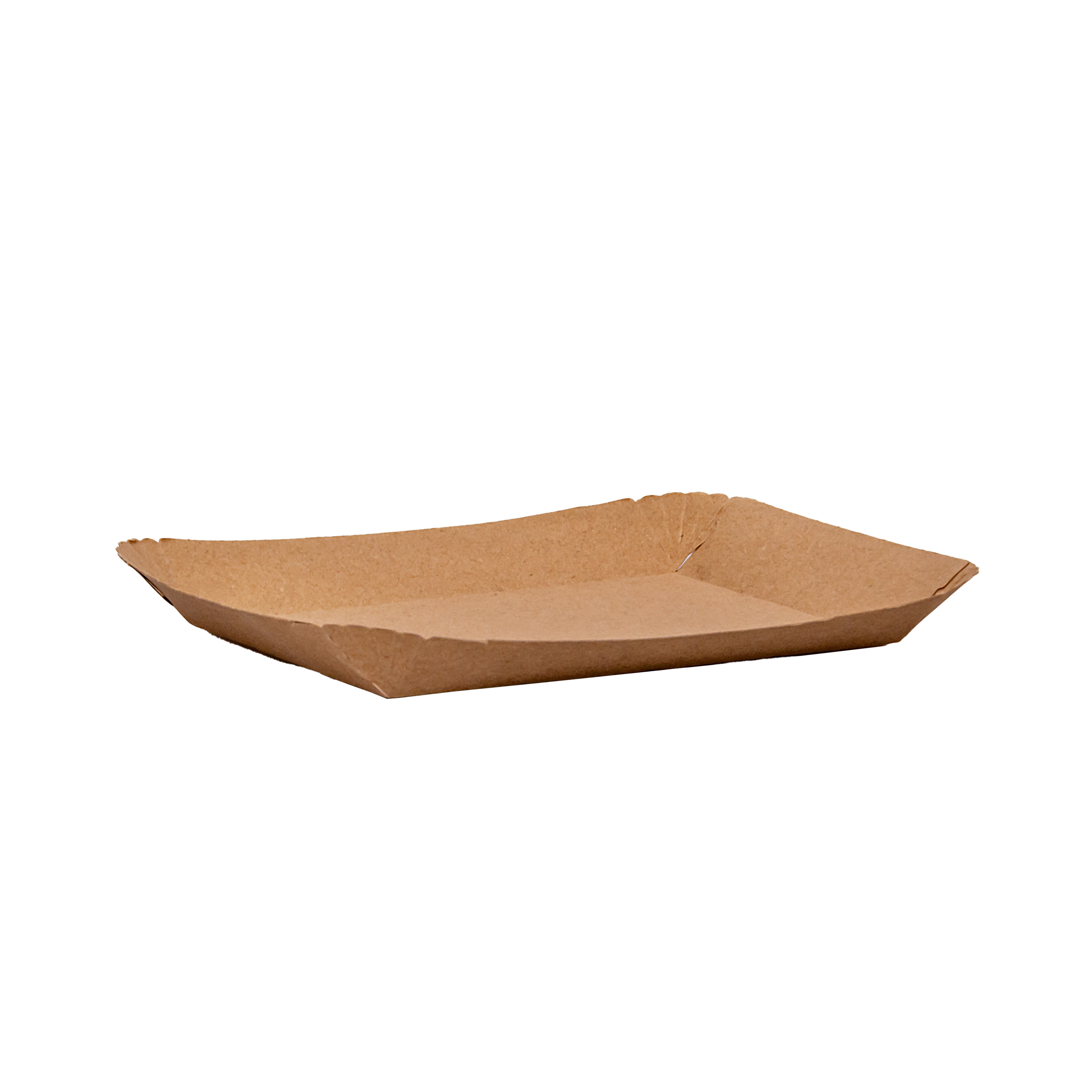 BANDEJA CARTON RECTANGULAR KRAFT Nº3 (18*21*2.2CM) BIOHZ *400UNID