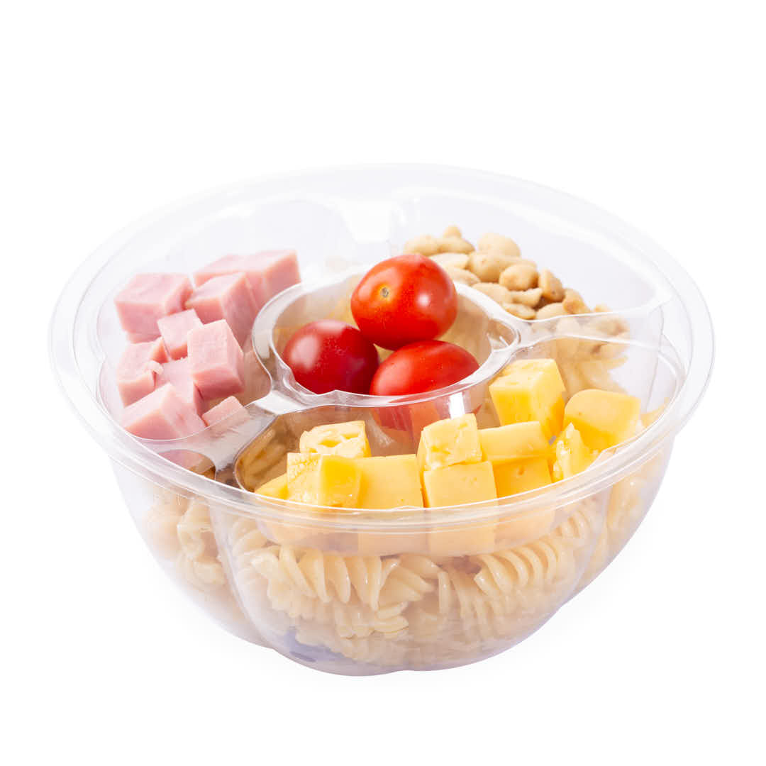 ENSALADERA REDONDA BANDEX PET CRISTAL 900CC (448B) (17*8CM) *110UNID