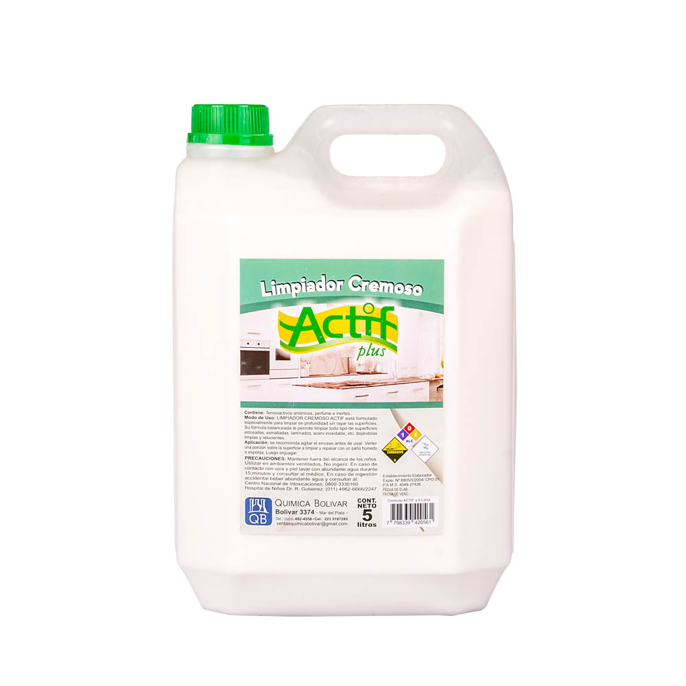 LIMPIADOR CREMOSO QB ACTIF (5LTS) *UNID.