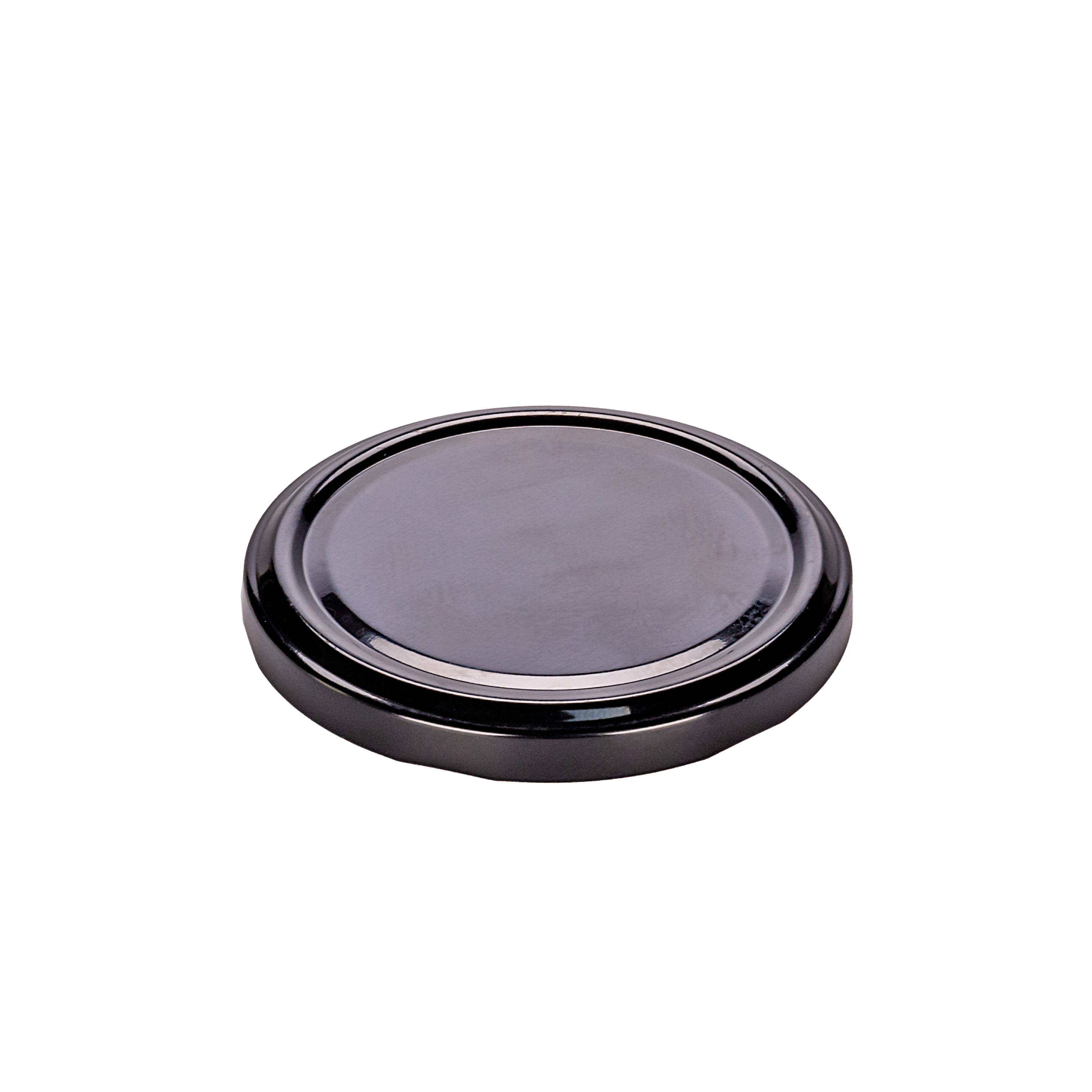 TAPA FRASCO VIDRIO 82MM AXIAL NEGRA (METAL) PACK *12UNID