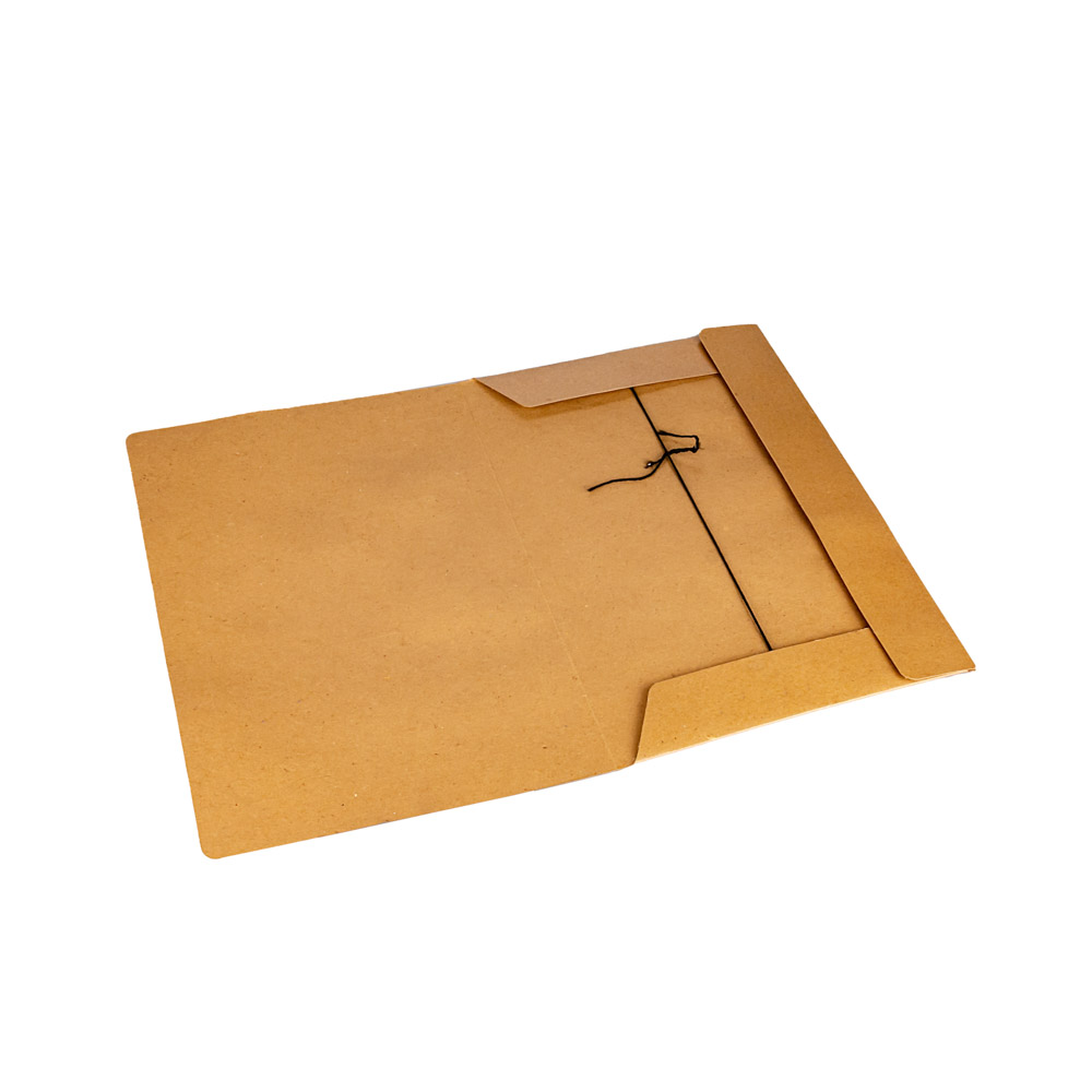 CARPETA SIMIL PRESPHAN OFICIO KRAFT 3 SOLAPAS CON ELASTICO (25.5*38CM) *UNID